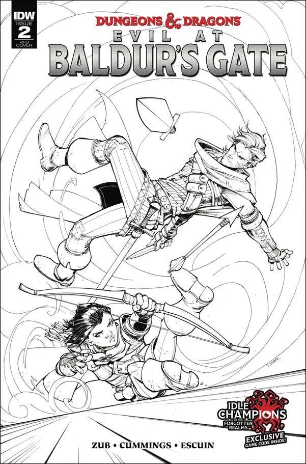 Dungeons & Dragons: Evil at Baldur's Gate issue 2-D Max Dunbar 1:20 Black & White Cover