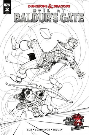 Dungeons & Dragons: Evil at Baldur's Gate issue 2-D Max Dunbar 1:20 Black & White Cover
