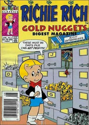 Richie Rich Gold Nuggets Digest Magazine Cover Image 2