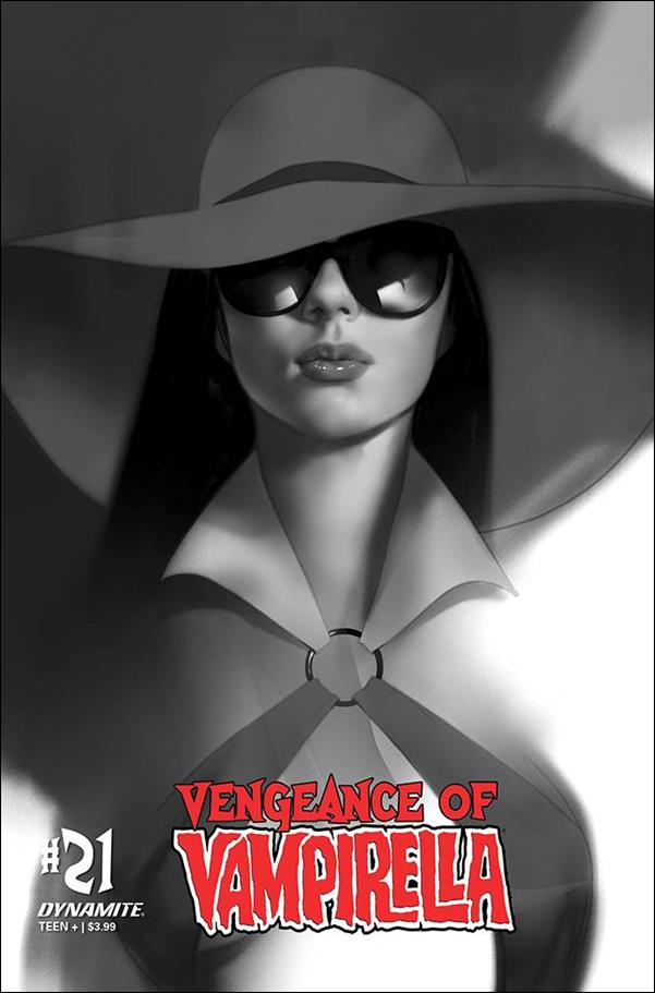 Vengeance of Vampirella (2019) issue 21-L Ben Oliver 1:30 Black & White Cover