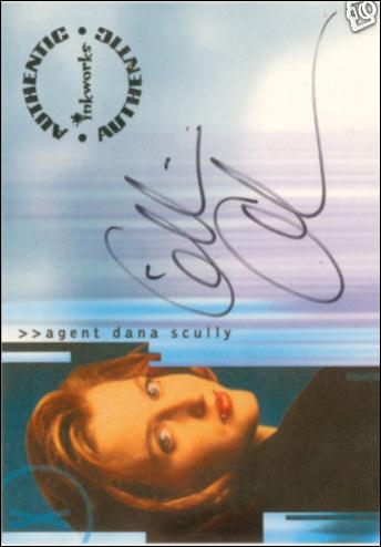 X-Files: Seasons 6 & 7 (Autographed Subset) card A9 Gillian Anderson as Agent Dana Scully