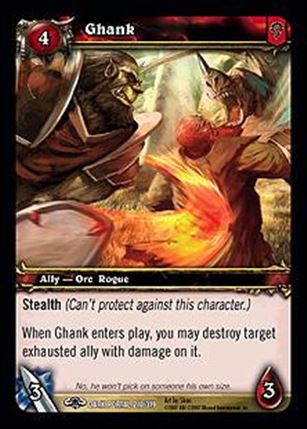 World of Warcraft: Through the Dark Portal (Base Set) card 210 Ghank