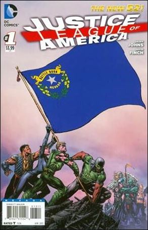 Justice League of America (2013)  issue 1-NC Nevada State Flag Cover