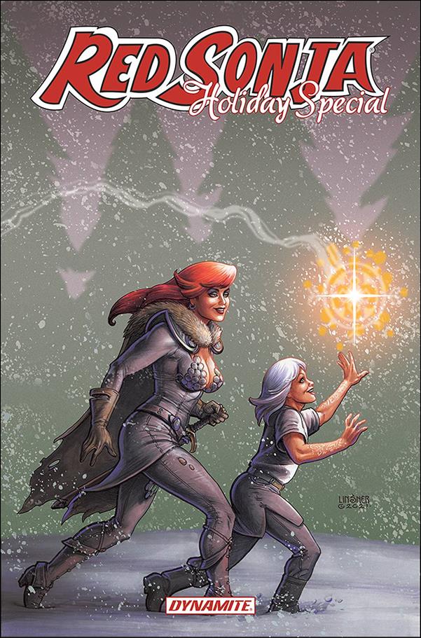 Red Sonja Holiday Special issue 2021-B Joseph Michael Linsner Cover