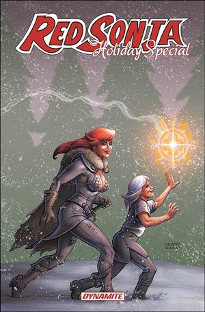 Red Sonja Holiday Special issue 2021-B Joseph Michael Linsner Cover