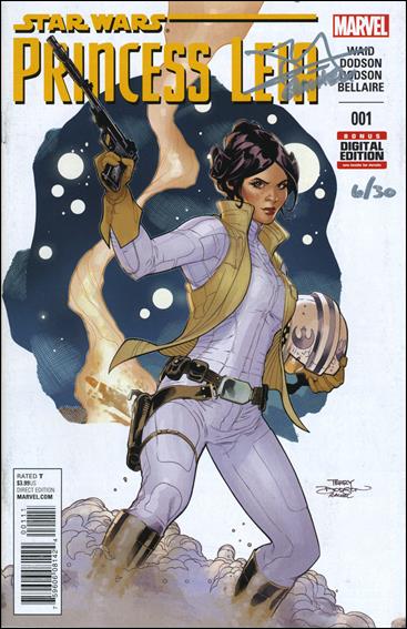 Princess Leia issue 1-ZE DF Dodson Cvr (Sgd in Silver by T & R Dodson) 1/30