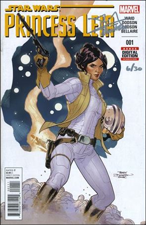 Princess Leia issue 1-ZE DF Dodson Cvr (Sgd in Silver by T & R Dodson) 1/30