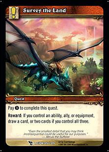 World of Warcraft: March of the Legion (Base Set) card 315 Survey the Land
