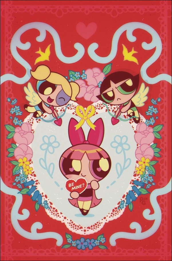 Powerpuff Girls: Valentine's Mwah Mwah Kissy Face Special issue 1-F Paulina Ganucheau Virgin 1:20 Cover