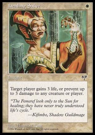 Magic the Gathering: Mirage (Base Set) card 20 Healing Salve