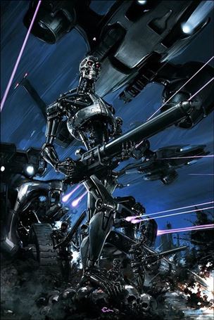 Terminator (2024) issue 1-W Clayton Crain Exclusive Virgin Cover