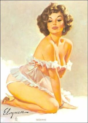 Elvgren's Calendar Pinups (Base Set) card 44 Suzanne