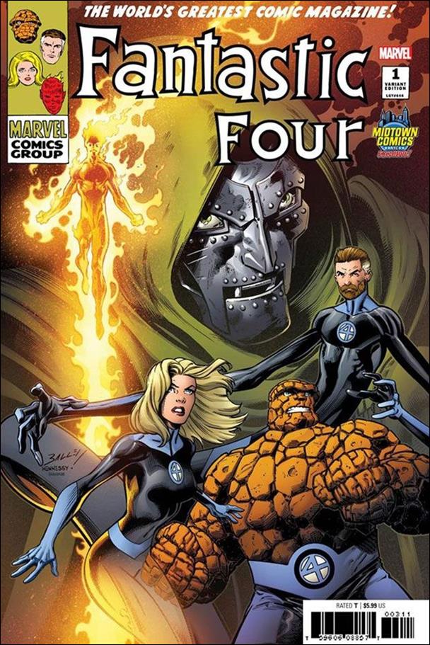 Fantastic Four (2018) issue 1-SS Mark Bagley Midtown Comics Cover