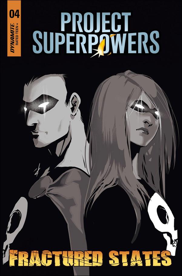 Project Superpowers: Fractured States issue 4-G Paula Andrade 1:7 Black & White Cover
