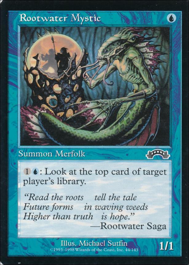 Magic the Gathering: Exodus (Base Set) card 44 Rootwater Mystic