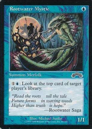 Magic the Gathering: Exodus (Base Set) card 44 Rootwater Mystic