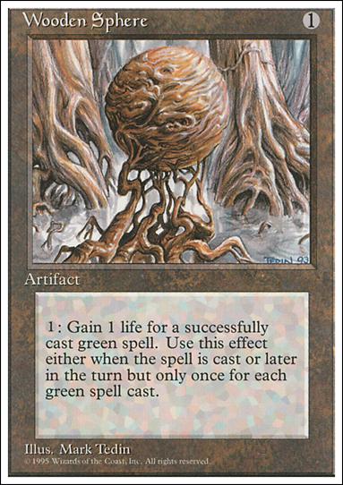 Magic the Gathering: 4th Edition (Base Set) card 359 Wooden Sphere