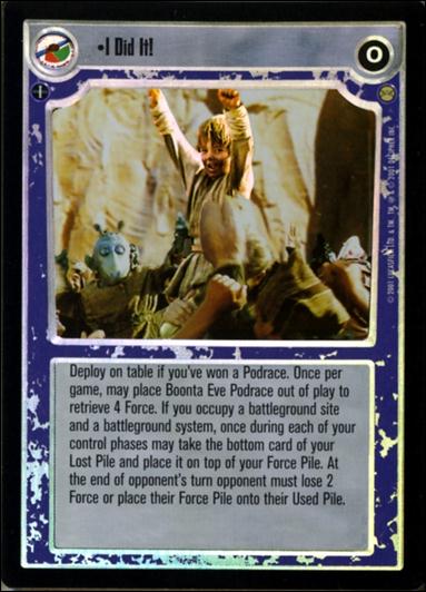 Star Wars: Reflections III (Base Set) card 169 I Did It!