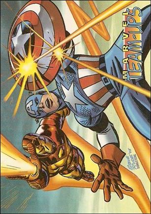 Marvel Comics (Ziploc Set) card 2 Captain America and Iron Man