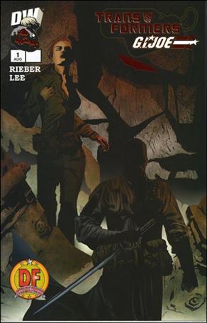 Transformers/G.I. Joe issue 1-E Jae Lee DF Red Foil Cover 1/1500