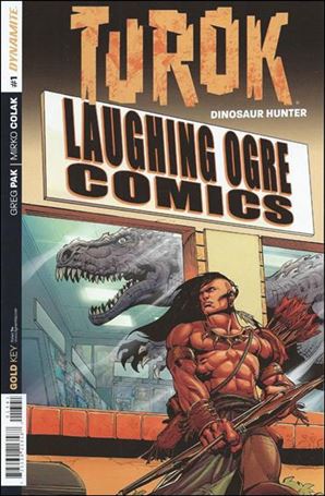 Turok: Dinosaur Hunter (2014) issue 1-Z Roberto Castro Laughing Ogre Comics Cover