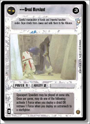 Star Wars: Special Edition Limited (Base Set) card 171 Droid Merchant