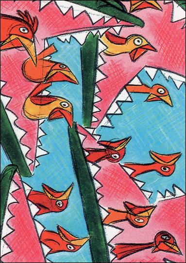 Lion King: Series II (Base Set) card 91 Alligator and Birds