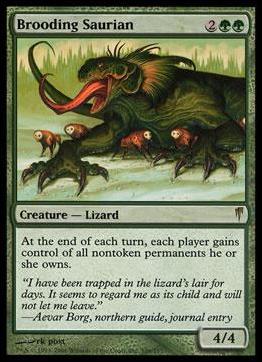 Magic the Gathering: Coldsnap (Base Set) card 106 Brooding Saurian