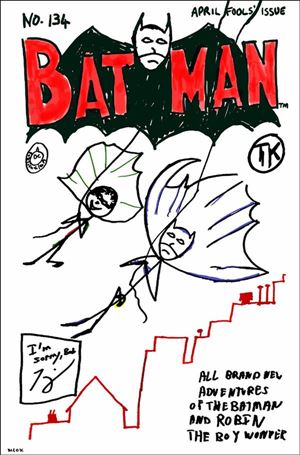 Batman (2016) issue 134-F Tom King April Fools Cardstock Cover