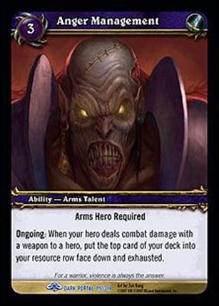 World of Warcraft: Through the Dark Portal (Base Set) card 115 Anger Management