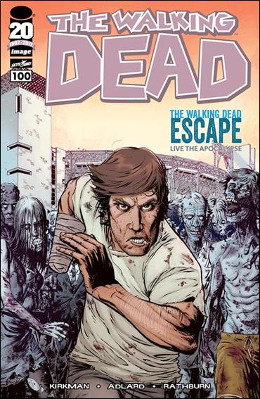 Walking Dead (2003) issue 100-K Matthew Roberts "Walking Dead Escape" Cover