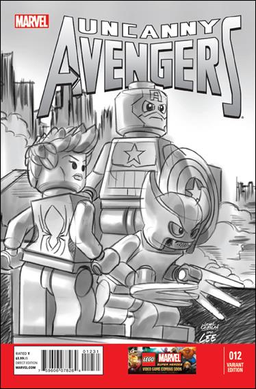 Uncanny Avengers (2012) issue 12-C Leonel Castellani 1:100 LEGO Sketch Cover