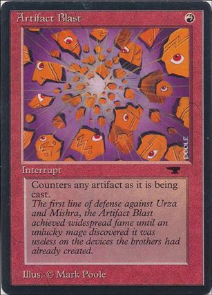 Magic the Gathering: Antiquities (Base Set) card 22 Artifact Blast