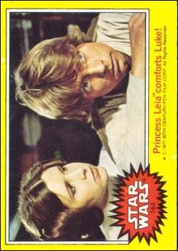 Star Wars: Series 3 (Base Set) card 154 Princess Leia comforts Luke!