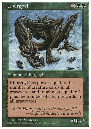 Magic the Gathering: 5th Edition (Base Set) card 309 Lhurgoyf