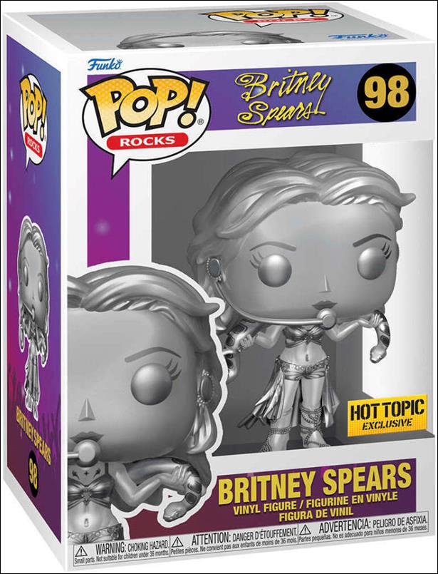 Pop! Rocks figure 98-B Britney Spears (Slave 4 U) Platnium 1/5000