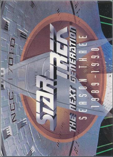 Star Trek: The Next Generation - The Episode Collection Season Three (Base Set) card 209 Mission Chronology - Card E