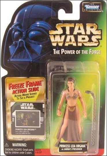 Star Wars: The Power of the Force 2 3 3/4" Basic Action Figures figure 47-D Leia (as Jabba's Prisoner) (Saelt-Marae) w/ FF