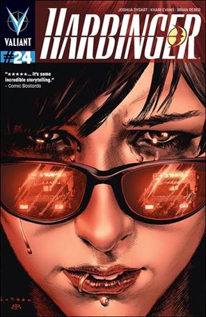 Harbinger (2012) issue 24 Lewis LaRosa Cover