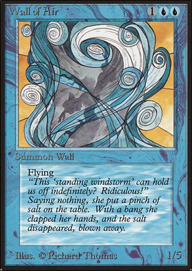 Magic the Gathering: Limited Edition Beta (Base Set) card 90 Wall of Air