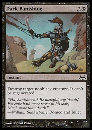 Magic the Gathering: Duel Decks: Divine vs. Demonic (Base Set) card 50 Dark Banishing