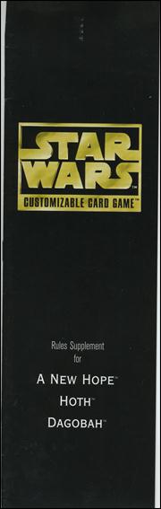 Star Wars: First Anthology card 9 Rules Supplement