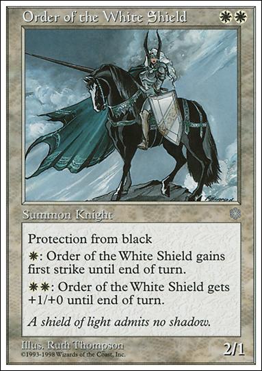 Magic the Gathering: Anthologies (Base Set) card 9 Order of the White Shield