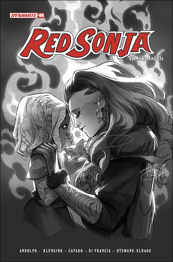 Red Sonja (2021) issue 4-F Mirka Andolfo 1:10 Black & White Cover