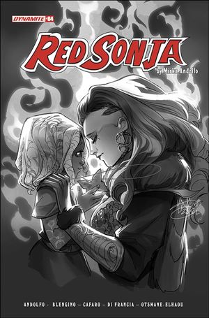 Red Sonja (2021) issue 4-I Mirka Andolfo 1:10 Black & White Cover