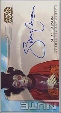 Star Wars: Attack of the Clones Widevision  (Autograph Subset) card nn20 Silas Carson - Nute Gunray (1:194 Packs)