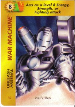 Marvel OverPower (Base Set) card nn229 War Machine: Unleash Arsenal