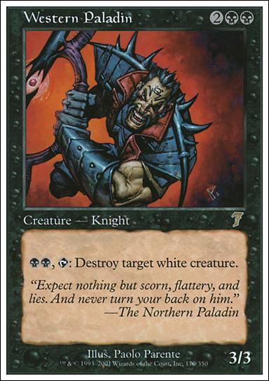 Magic the Gathering: 7th Edition (Base Set) card 170 Western Paladin