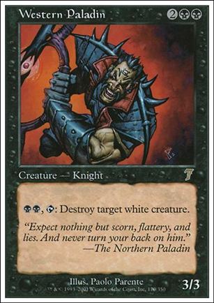 Magic the Gathering: 7th Edition (Base Set) card 170 Western Paladin