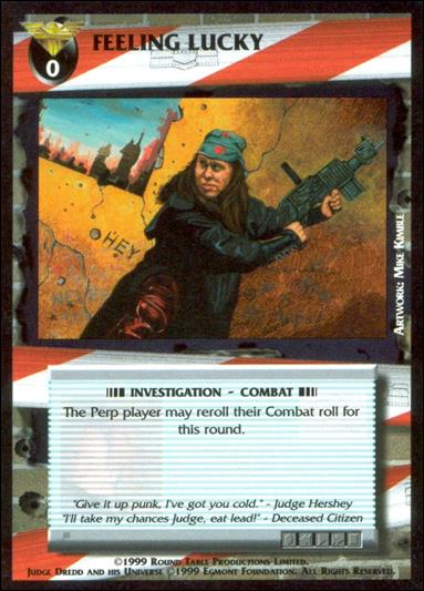 Dredd: The Card Game card 70 Feeling Lucky